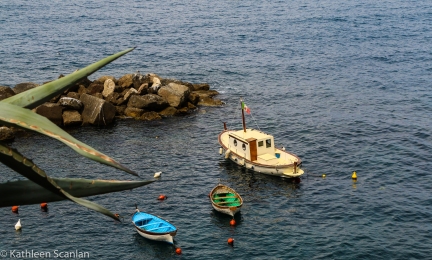 A bay area in Cinque Terre Italy